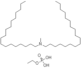 N-Methyl-N-octadecyl-1-octadecanamine ethyl phosphate molecular structure (CAS 67874-00-4)