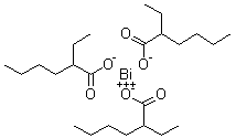 结构式 CAS# 67874-71-9, 三(2-乙基己酸)铋