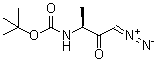 N-[(1S)-3-Diazo-1-methyl-2-oxopropyl]carbamic acid 1,1-dimethylethyl ester molecular structure (CAS 67919-80-6)