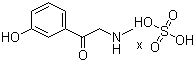 1-(3-Hydroxyphenyl)-2-(methylamino)ethanone sulfate molecular structure (CAS 679394-62-8)