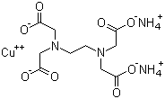 EDTA-铜铵络合物分子结构 (CAS 67989-88-2)