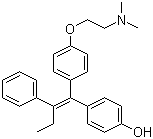 4-羟基他莫昔芬分子结构 (CAS 68047-06-3)