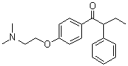 1-[4-[2-(二甲基氨基)乙氧基]苯基]-2-苯基-1-丁酮分子结构 (CAS 68047-07-4)