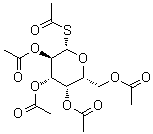 1-硫代-beta-D-吡喃半乳糖 1,2,3,4,6-五乙酸酯分子结构 (CAS 6806-56-0)
