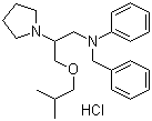 structure of CAS# 68099-86-5, Bepridil hydrochloride;Bepricor; Cordium; Vascor; beta-[(2-Methylpropoxy)methyl]-N-phenyl-N-(phenylmethyl)-1-pyrrolidineethanamine hydrochloride
