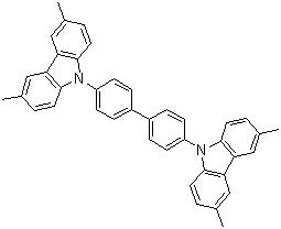 4,4'-双(3,6-二甲基咔唑-9-基)联苯分子结构 (CAS 681230-30-8)