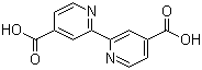 结构式 CAS# 6813-38-3, 2,2'-联吡啶-4,4'-二甲酸
