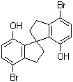 4,4'-Dibromo-2,2',3,3'-tetrahydro-1,1'-spirobi[1H-indene]-7,7'-diol molecular structure (CAS 681481-91-4)