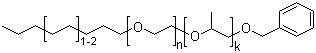 C8-C10 脂肪醇聚氧乙烯聚氧丙烯醚单苄基醚分子结构 (CAS 68154-99-4)