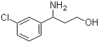 3-Amino-3-(3-chlorophenyl)propan-1-ol molecular structure (CAS 68208-25-3)