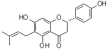 6-异戊烯基柚皮素分子结构 (CAS 68236-13-5)