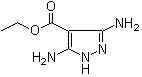 structure of CAS# 6825-71-4, Ethyl 3,5-diamino-4-pyrazolecarboxylate;3,5-Diamino-4-ethoxycarbonylpyrazole