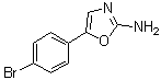 结构式 CAS# 6826-26-2, 5-(4-溴苯基)-1,3-恶唑-2-胺