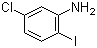 结构式 CAS# 6828-35-9, 5-氯-2-碘苯胺