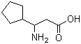 3-Amino-3-cyclopentylpropanoic acid molecular structure (CAS 682804-23-5)