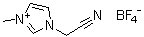 1-(氰基甲基)-3-甲基-1H-咪唑鎓四氟硼酸盐分子结构 (CAS 683224-92-2)