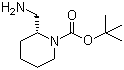 structure of CAS# 683233-14-9, tert-Butyl (2R)-2-(aminomethyl)piperidine-1-carboxylate;(R)-2-Aminomethyl-N-Boc-piperidine