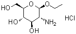 乙基 2-氨基-2-脱氧-beta-D-吡喃葡萄糖苷盐酸盐分子结构 (CAS 6835-60-5)