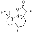 structure of CAS# 68370-47-8, Micheliolide;[3aS-(3aalpha,9alpha,9aalpha,9bbeta)]-3a,4,5,7,8,9,9a,9b-Octahydro-9-hydroxy-6,9-dimethyl-3-methylene-azuleno[4,5-b]furan-2(3H)-one