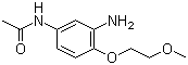 3-氨基-4-甲氧乙氧基乙酰替苯胺分子结构 (CAS 68385-79-5)