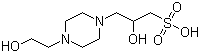 structure of CAS# 68399-78-0, N-(Hydroxyethyl)piperazine-N'-2-hydroxypropanesulfonic acid;HEPPSO