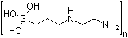 [3-[(2-Aminoethyl)amino]propyl]silanetriol homopolymer molecular structure (CAS 68400-09-9)