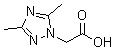 结构式 CAS# 684249-99-8, (3,5-二甲基-1H-1,2,4-三氮唑-1-基)乙酸