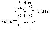 异丙氧基钛三硬脂酸盐分子结构 (CAS 68443-53-8)