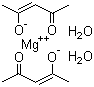 结构式 CAS# 68488-07-3, 二水乙酰丙酮镁