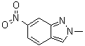 structure of CAS# 6850-22-2, 2-Methyl-6-nitro-2H-indazole;2-Methyl-6-nitroindazole; NSC 131653