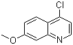 4-氯-7-甲氧基喹啉分子结构 (CAS 68500-37-8)