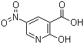 2-羟基-5-硝基烟酸分子结构 (CAS 6854-07-5)