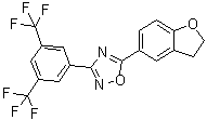 3-[3,5-Bis(trifluoromethyl)phenyl]-5-(2,3-dihydro-5-benzofuranyl)-1,2,4-oxadiazole molecular structure (CAS 685505-07-1)