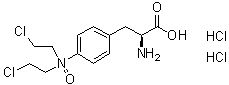 structure of CAS# 685898-44-6, PX 478;4-[Bis(2-chloroethyl)oxidoamino]-L-phenylalanine dihydrochloride