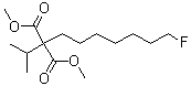 (7-氟庚基)异丙基丙二酸二甲酯分子结构 (CAS 6863-42-9)