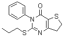 6,7-二氢-3-苯基-2-(丙硫基)噻吩并[3,2-d]嘧啶-4(3H)-酮分子结构 (CAS 686770-80-9)