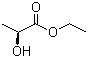 结构式 CAS# 687-47-8, L(-)-乳酸乙酯; 2-羟基丙酸乙酯; alpha-羟基丙酸乙酯