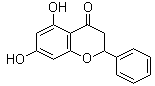 (±)-5,7-Dihydroxyflavanone molecular structure (CAS 68745-38-0)