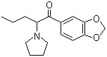 1-(1,3-Benzodioxol-5-yl)-2-(1-pyrrolidinyl)-1-pentanone molecular structure (CAS 687603-66-3)