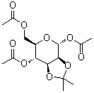 2,3-O-(1-Methylethylidene)-alpha-D-mannopyranose triacetate molecular structure (CAS 68791-17-3)