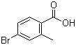 4-Bromo-2-methylbenzoic acid molecular structure (CAS 68837-59-2)
