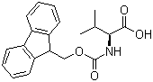 结构式 CAS# 68858-20-8, Fmoc-L-缬氨酸; 芴甲氧羰基-L-缬氨酸