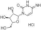 structure of CAS# 69-74-9, Cytarabine hydrochloride;1-beta-D-Arabinofuranosylcytosine hydrochloride; Cytosine arabinoside hydrochloride