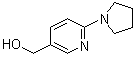 [6-(吡咯烷-1-基)吡啶-3-基]甲醇分子结构 (CAS 690632-01-0)