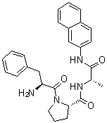 L-Phenylalanyl-L-prolyl-N-2-naphthalenyl-L-alaninamide molecular structure (CAS 69076-06-8)