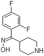 (Z)-(2,4-Difluorophenyl)-4-piperidinylmethanone oxime molecular structure (CAS 691007-05-3)