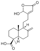 16-羟基-8(17),13-赖百当二烯-15,16-内酯-19-酸分子结构 (CAS 691009-85-5)
