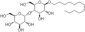 结构式 CAS# 69227-93-6, 十二烷基-beta-D-麦芽糖苷