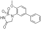 5-(4-甲氧基[1,1'-联苯]-3-基)-1,2,5-噻二唑烷-3-酮 1,1-二氧化物分子结构 (CAS 692764-89-9)