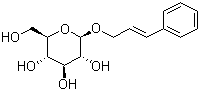 3-苯基-2-丙烯基 beta-D-吡喃葡萄糖苷分子结构 (CAS 69306-80-5)